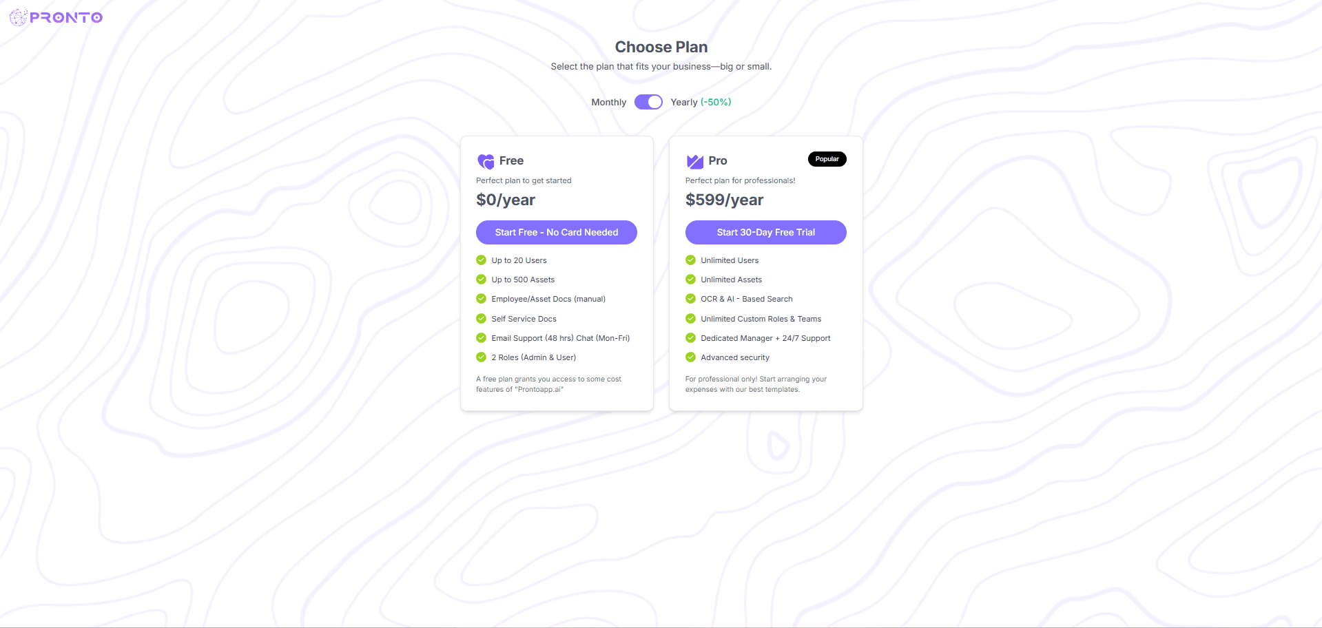 Asset Overview Page